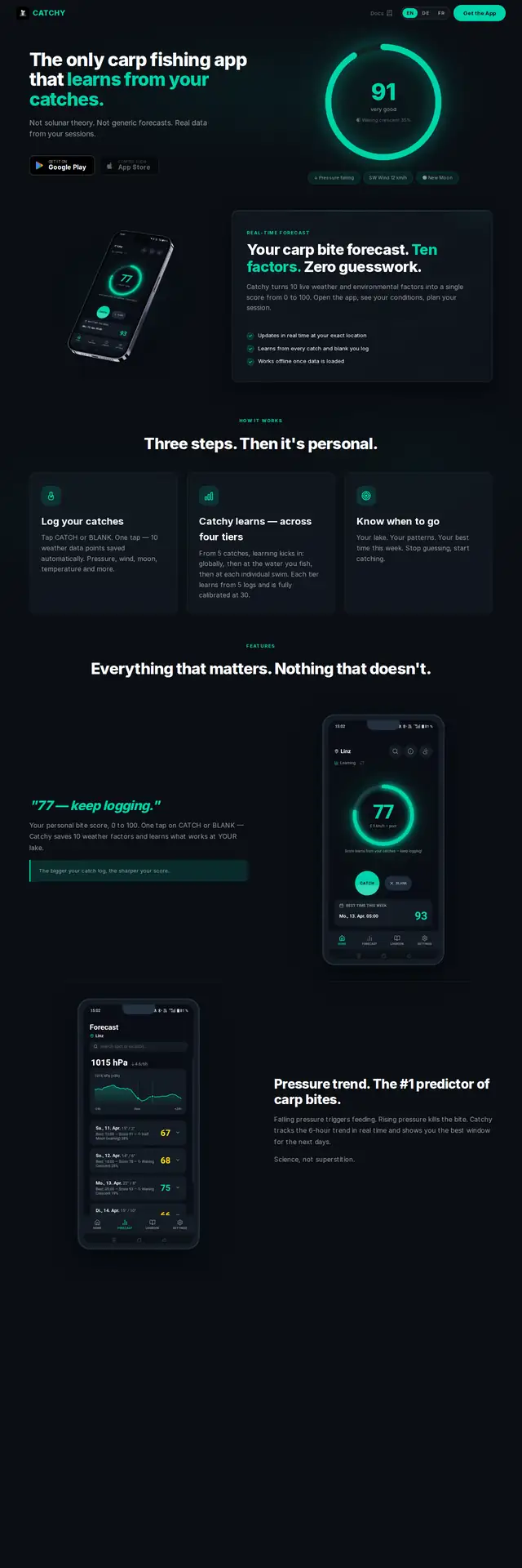 Catchy Angel-App-Website