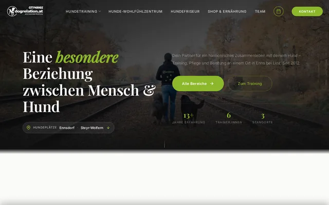 Website Dog Relation – Hundeschule und Hundefriseur