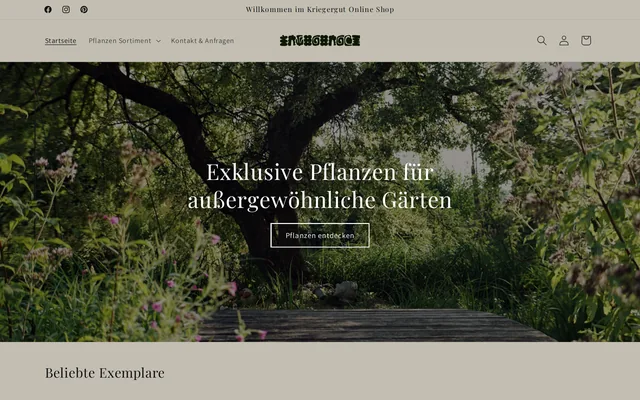 Kriegergut Onlineshop