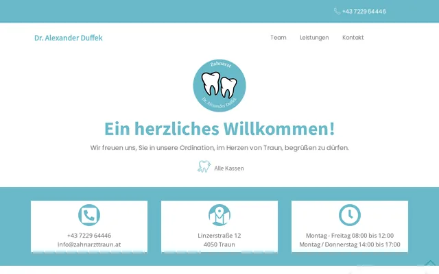 Website Zahnarzt Traun